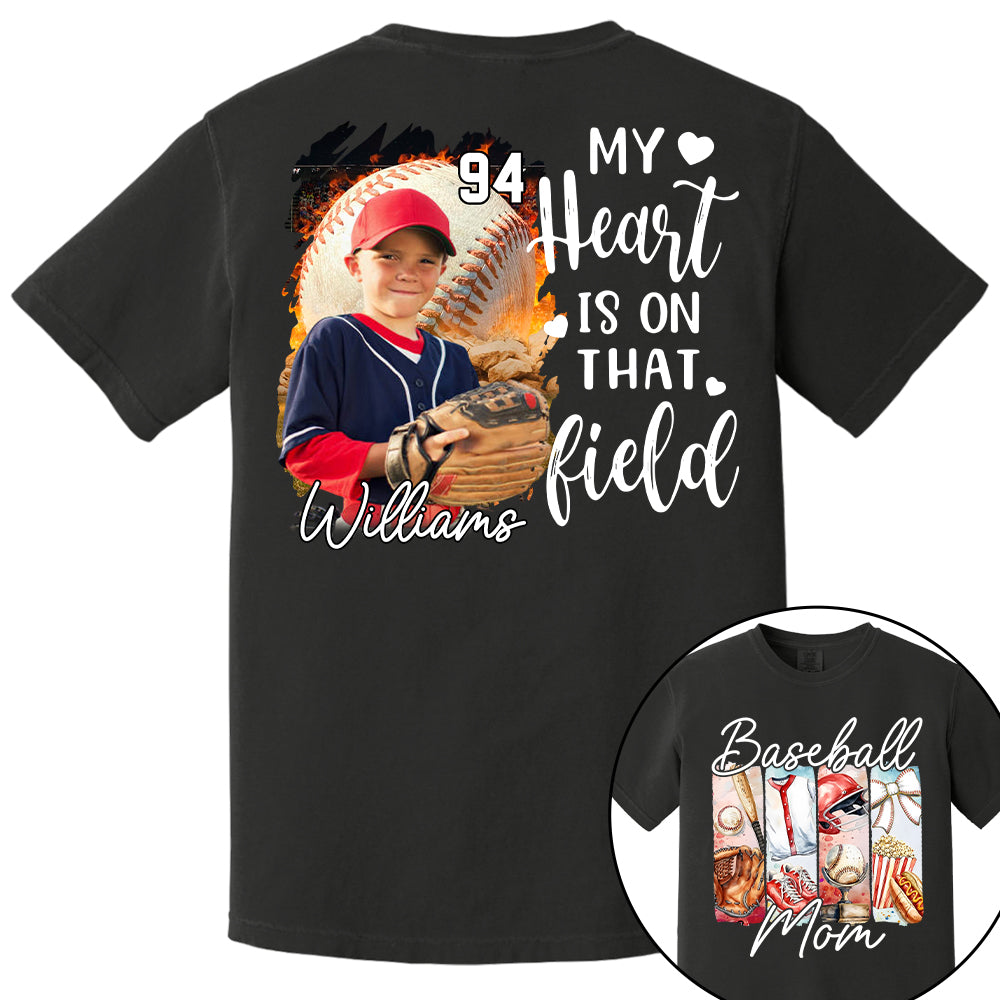 Baseball Mom Shirt, Personalized Baseball Shirt, Gift For Baseball Lover Tu24