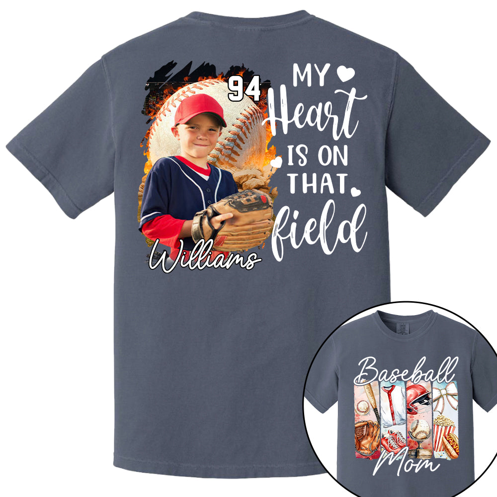Baseball Mom Shirt, Personalized Baseball Shirt, Gift For Baseball Lover Tu24
