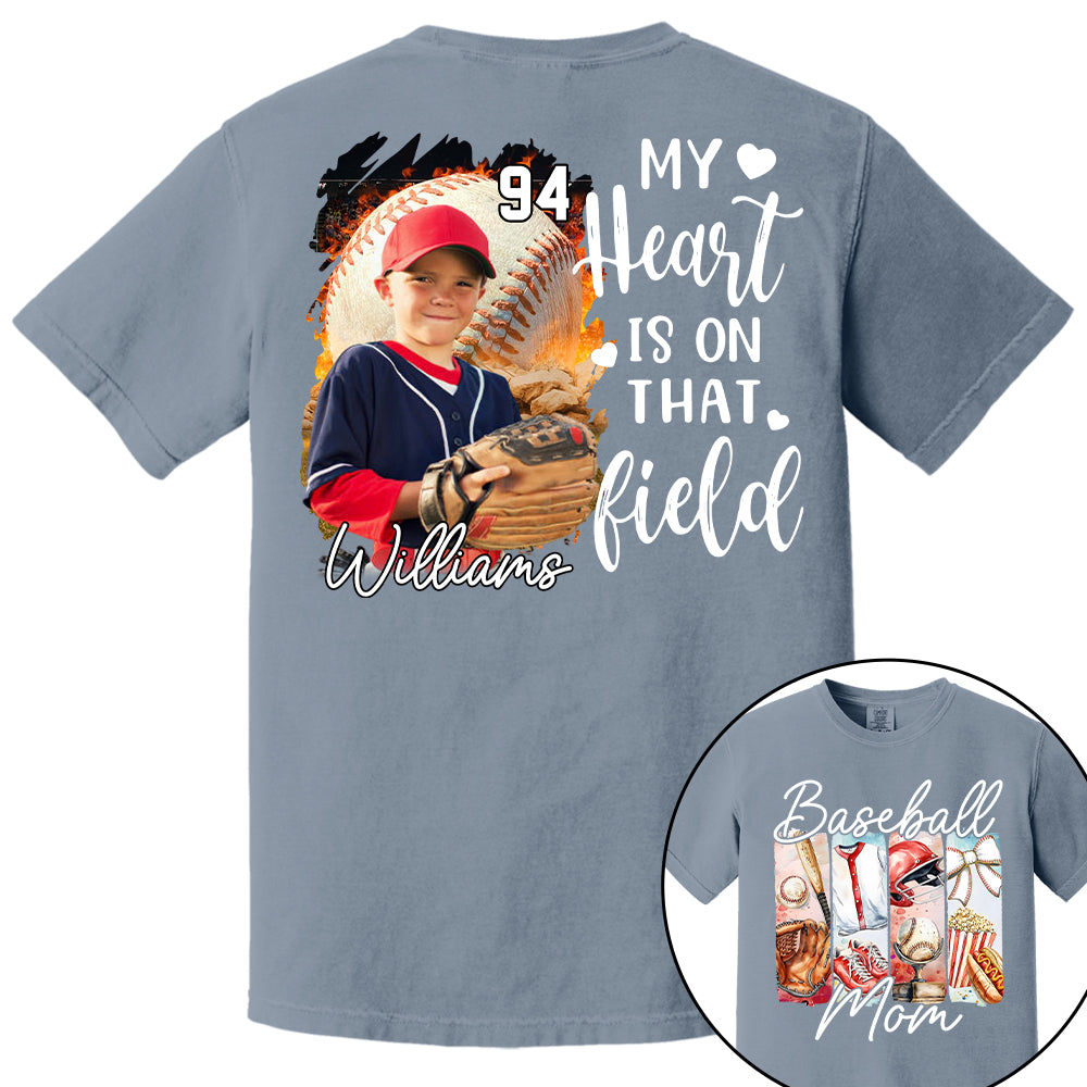 Baseball Mom Shirt, Personalized Baseball Shirt, Gift For Baseball Lover Tu24