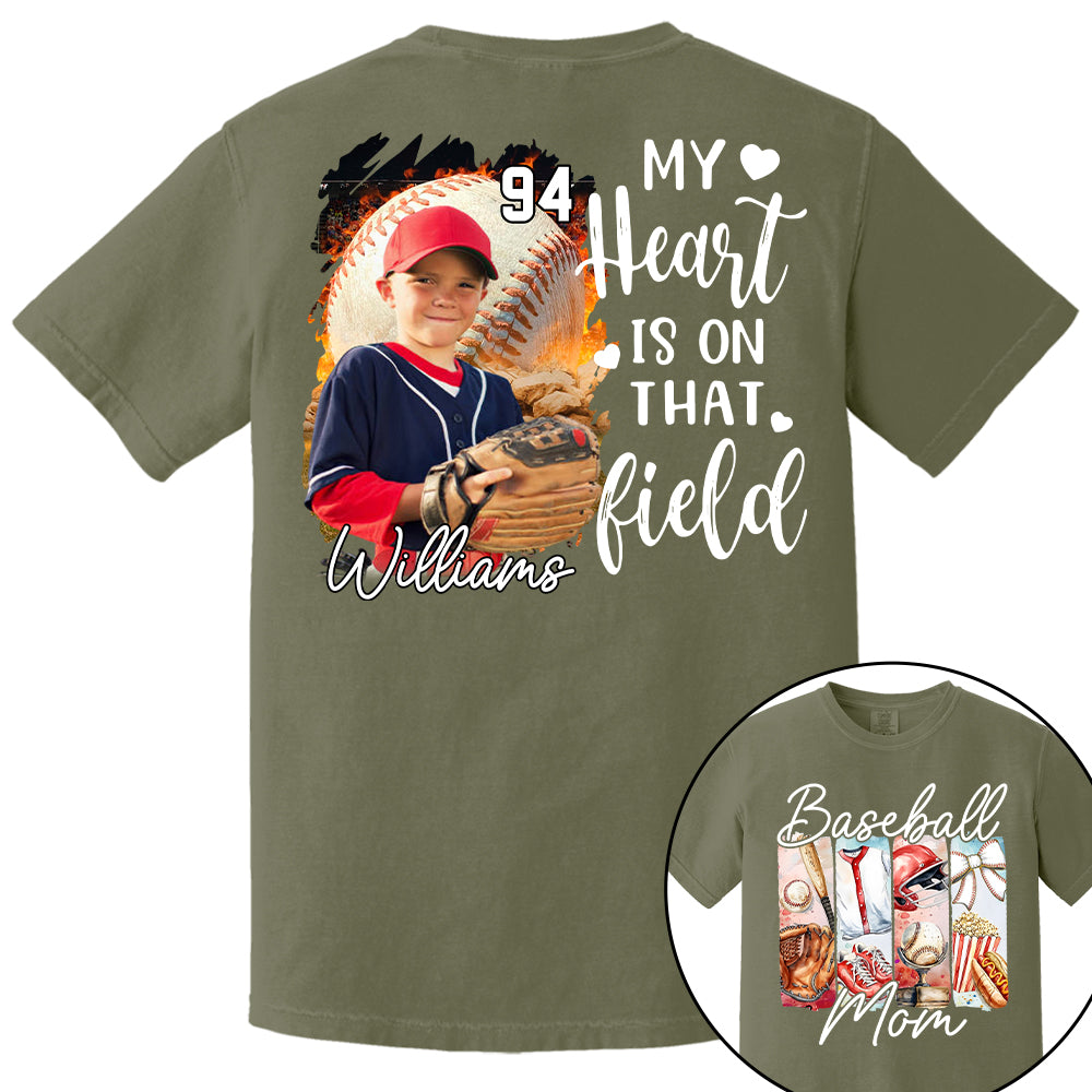 Baseball Mom Shirt, Personalized Baseball Shirt, Gift For Baseball Lover Tu24