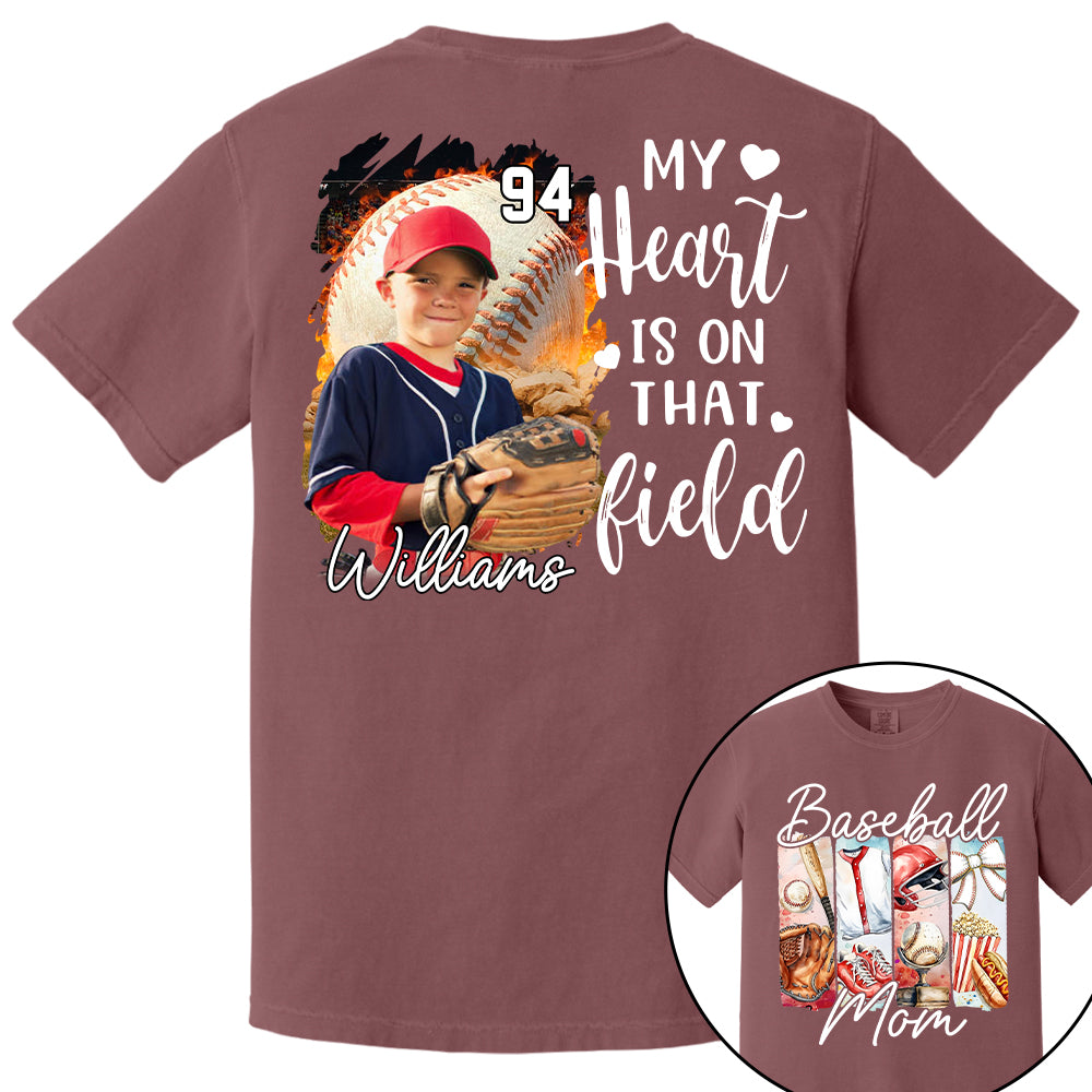 Baseball Mom Shirt, Personalized Baseball Shirt, Gift For Baseball Lover Tu24