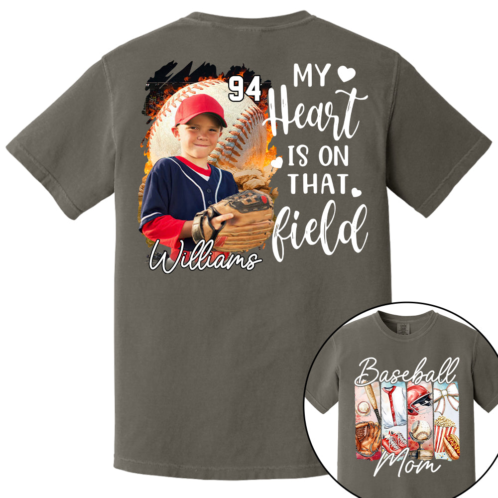 Baseball Mom Shirt, Personalized Baseball Shirt, Gift For Baseball Lover Tu24
