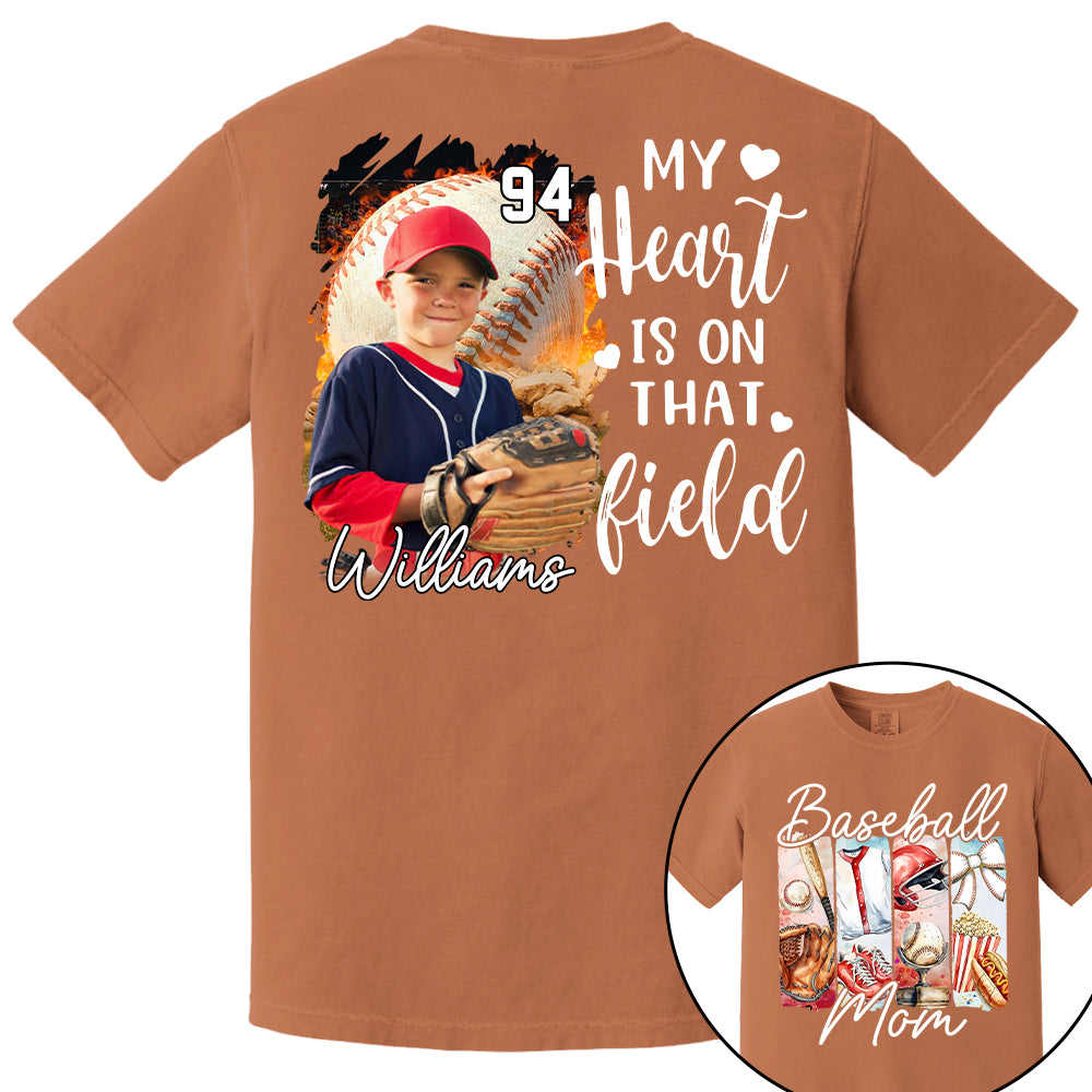 Baseball Mom Shirt, Personalized Baseball Shirt, Gift For Baseball Lover Tu24