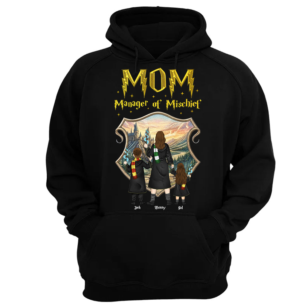 Customized Manager Of Mischief Mom Shirt, Gift For Mother's Day L0411Sweatshirt