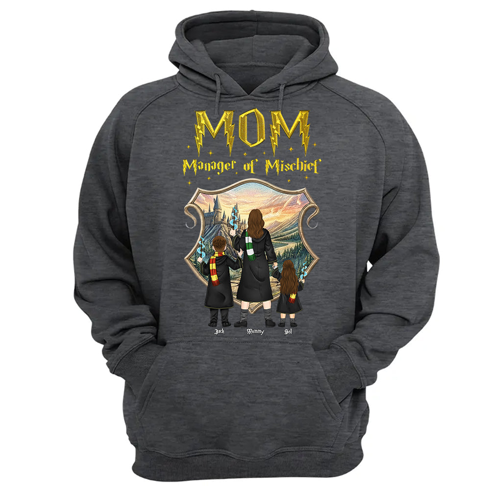 Customized Manager Of Mischief Mom Shirt, Gift For Mother's Day L0411Sweatshirt
