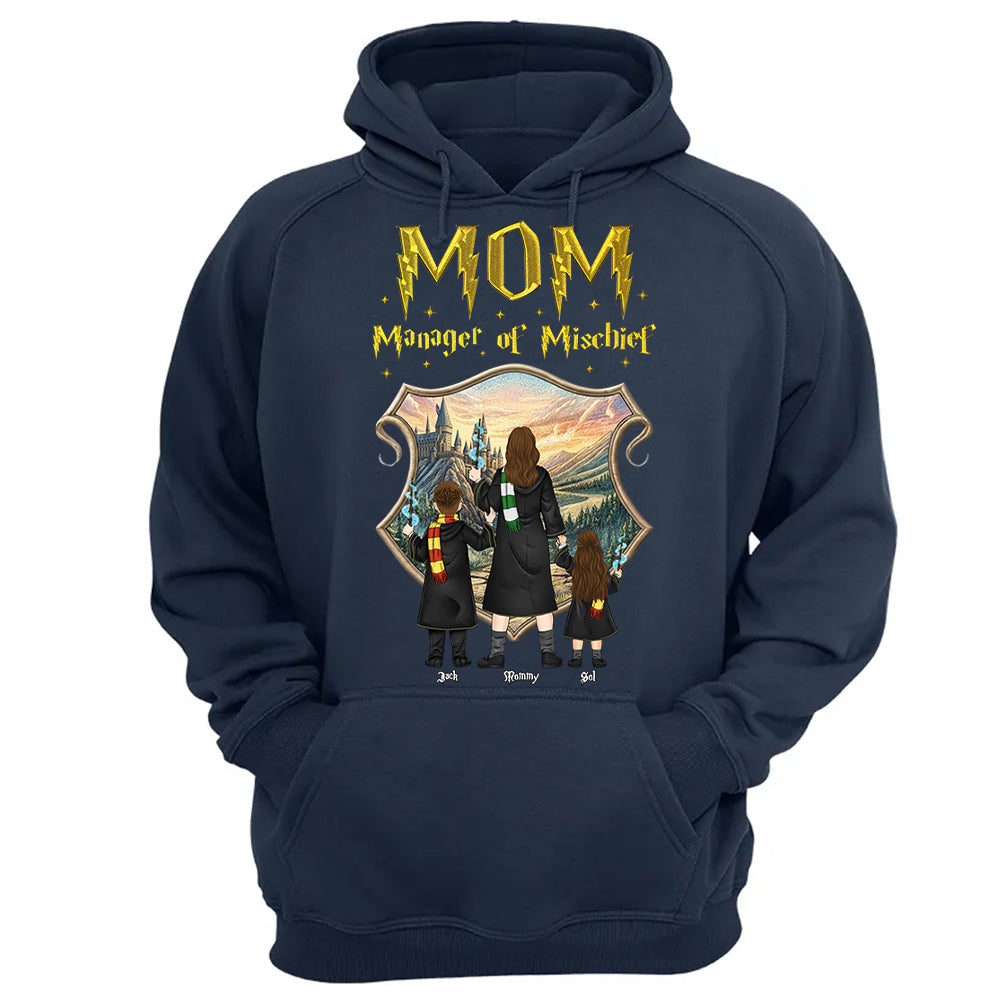 Customized Manager Of Mischief Mom Shirt, Gift For Mother's Day L0411Sweatshirt