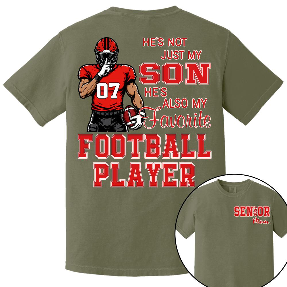 Custom Senior Mom 2027 Football Player Shirt, For Football Lovers L0411 Hv01