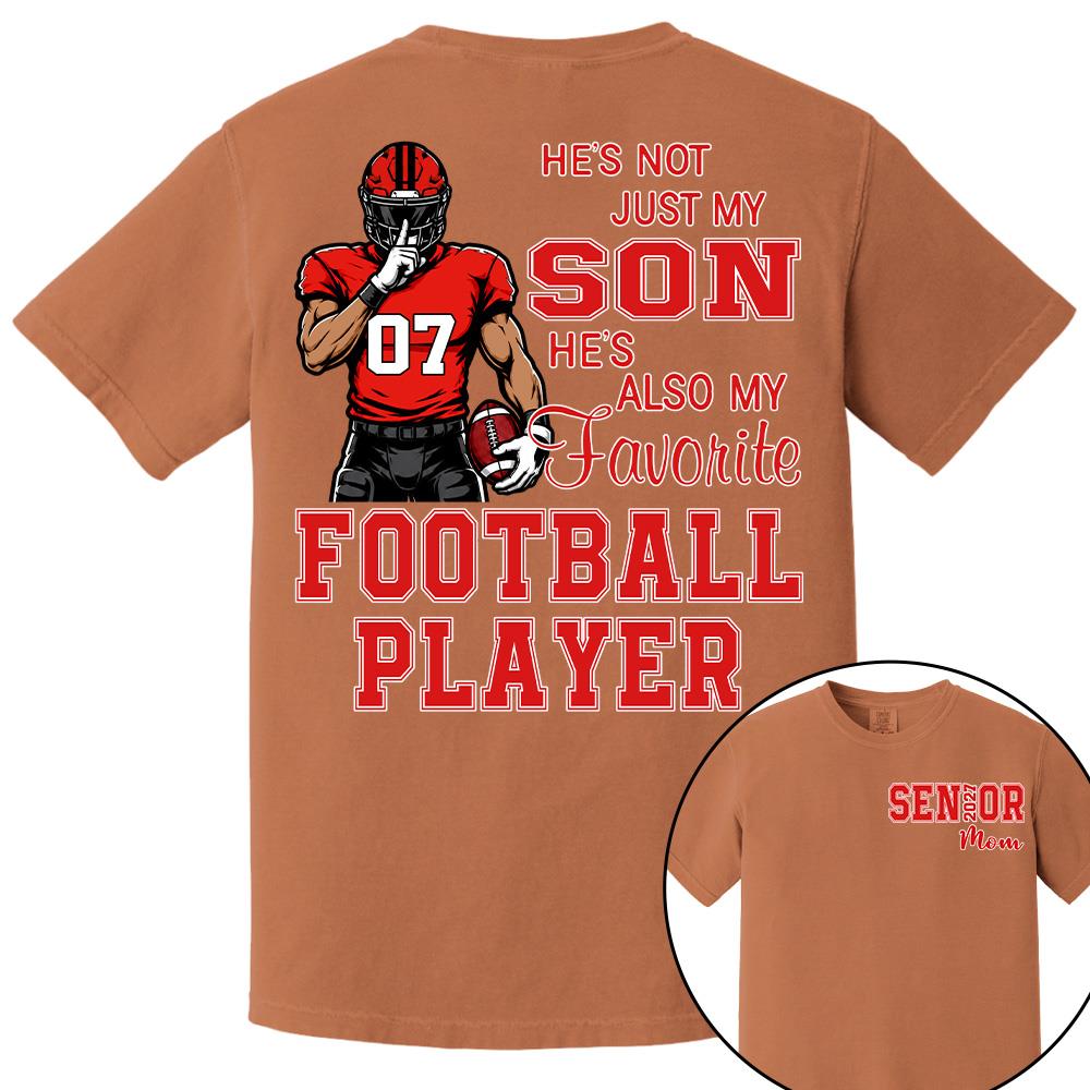 Custom Senior Mom 2027 Football Player Shirt, For Football Lovers L0411 Hv01