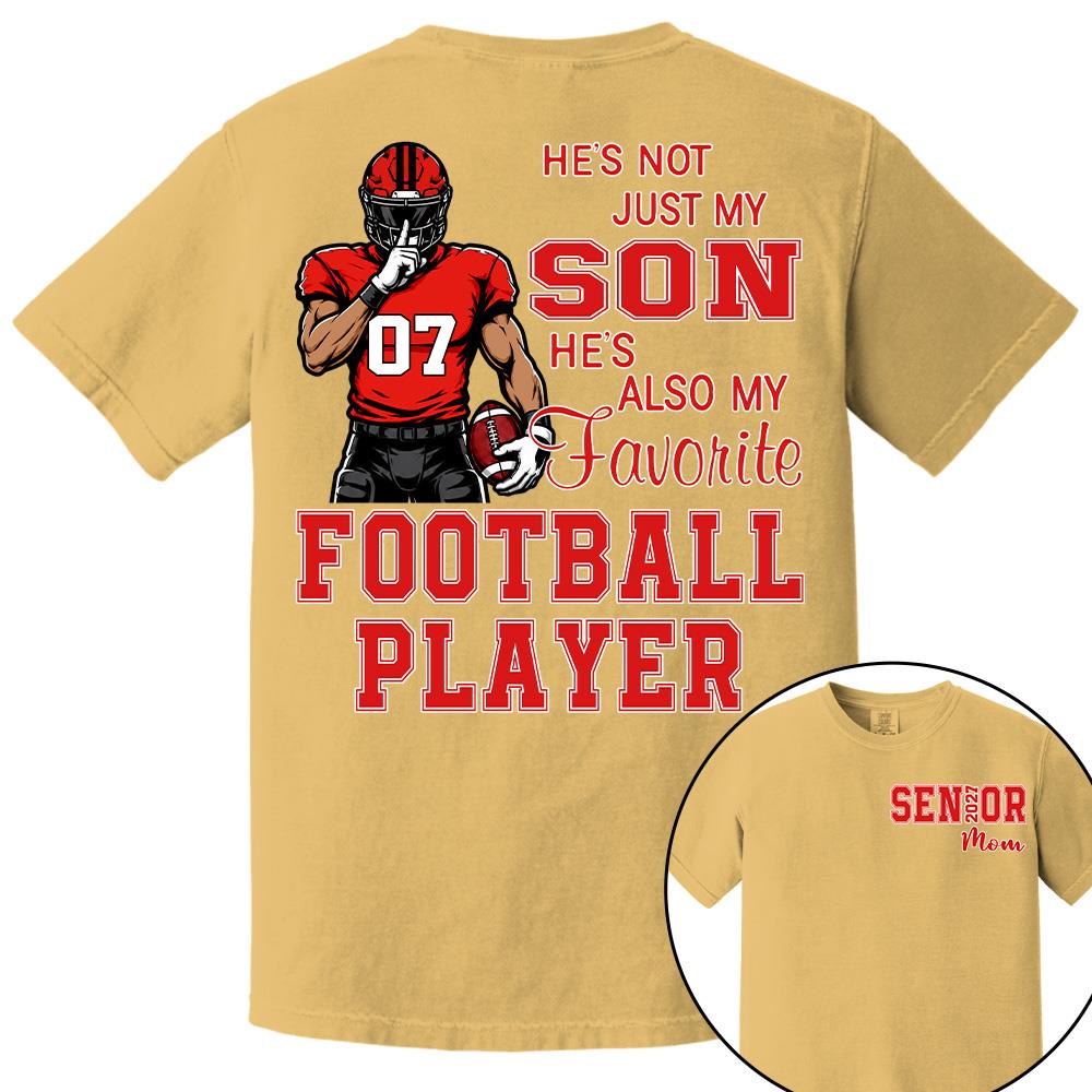 Custom Senior Mom 2027 Football Player Shirt, For Football Lovers L0411 Hv01