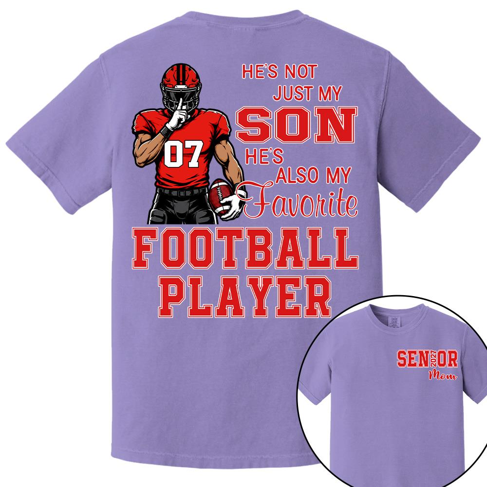 Custom Senior Mom 2027 Football Player Shirt, For Football Lovers L0411 Hv01