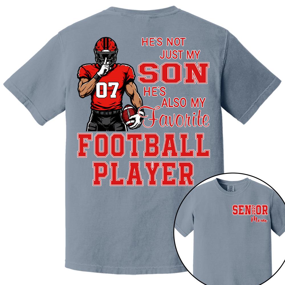 Custom Senior Mom 2027 Football Player Shirt, For Football Lovers L0411 Hv01