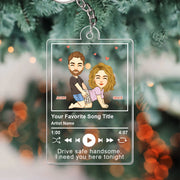Acrylic Song Keychain - Couple Figure - Christmas Gifts, Valentine's Day Gifts For Her, Him, Wife, Husband, Gifts For Couple Tu20