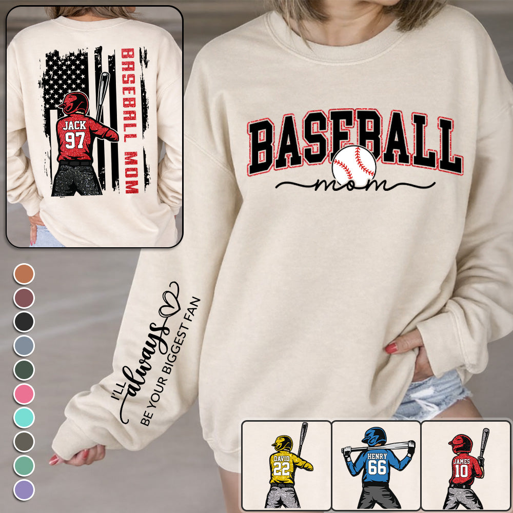 Baseball Mom - I'll Always Be Your Biggest Fan Personalized Shirt For Baseball Family T1807 T24