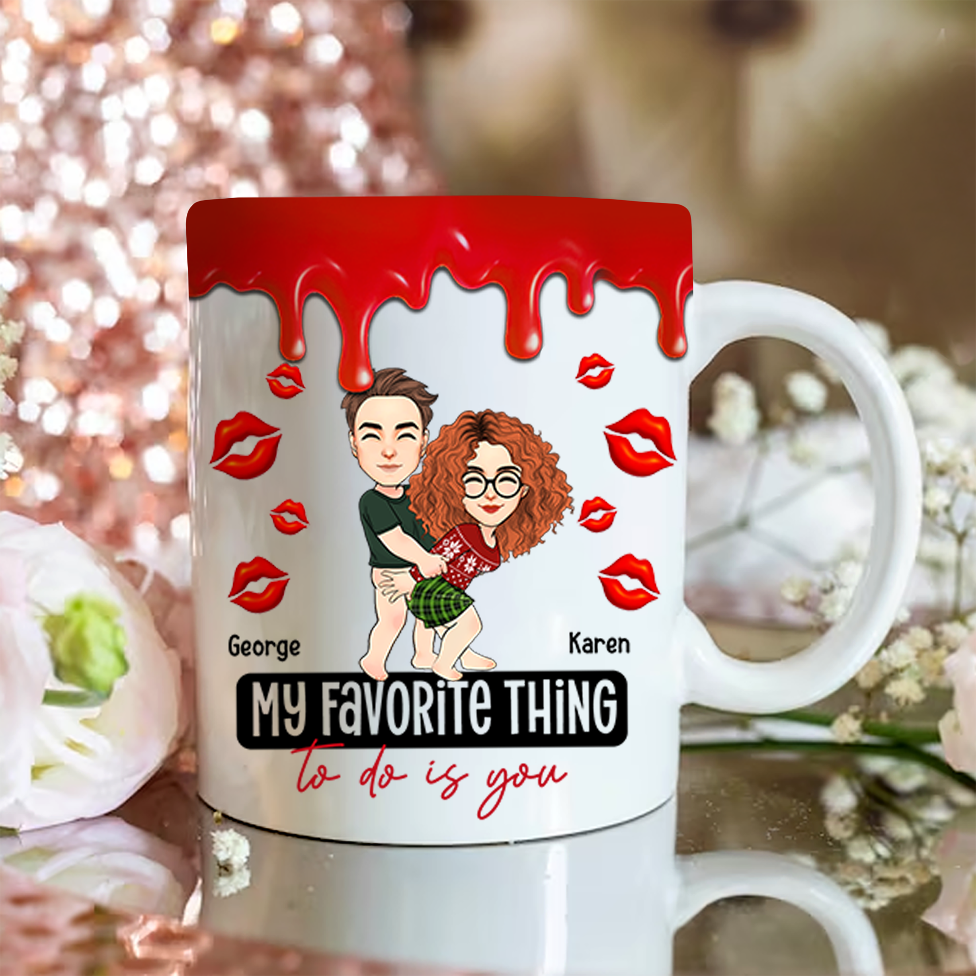 My Favorite Thing To Do Is You Personalized Mug ForCouple - T0807