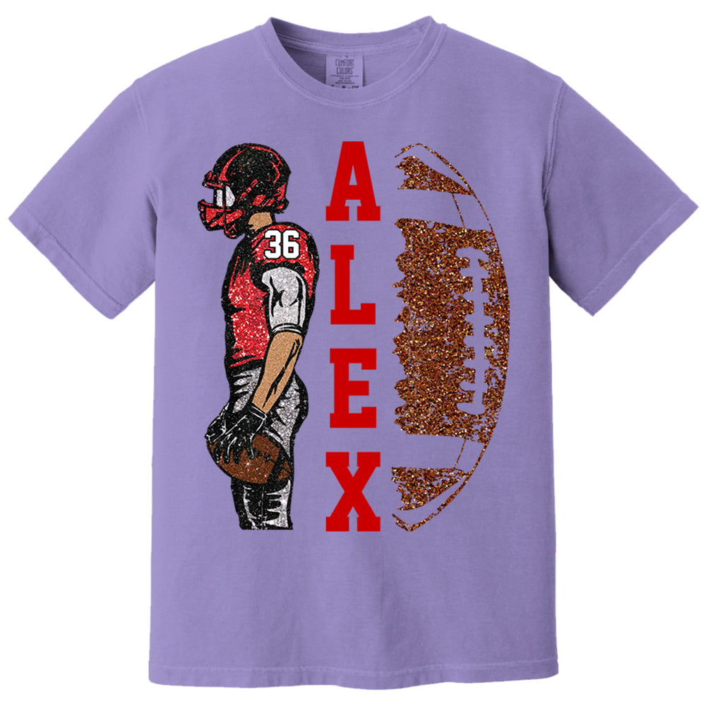 Personalized Football Shirt - Matching Football Player Tee - Adult Youth Team Name - Sports Cheerleader Shirts - Matching Fan Outfits Nh00