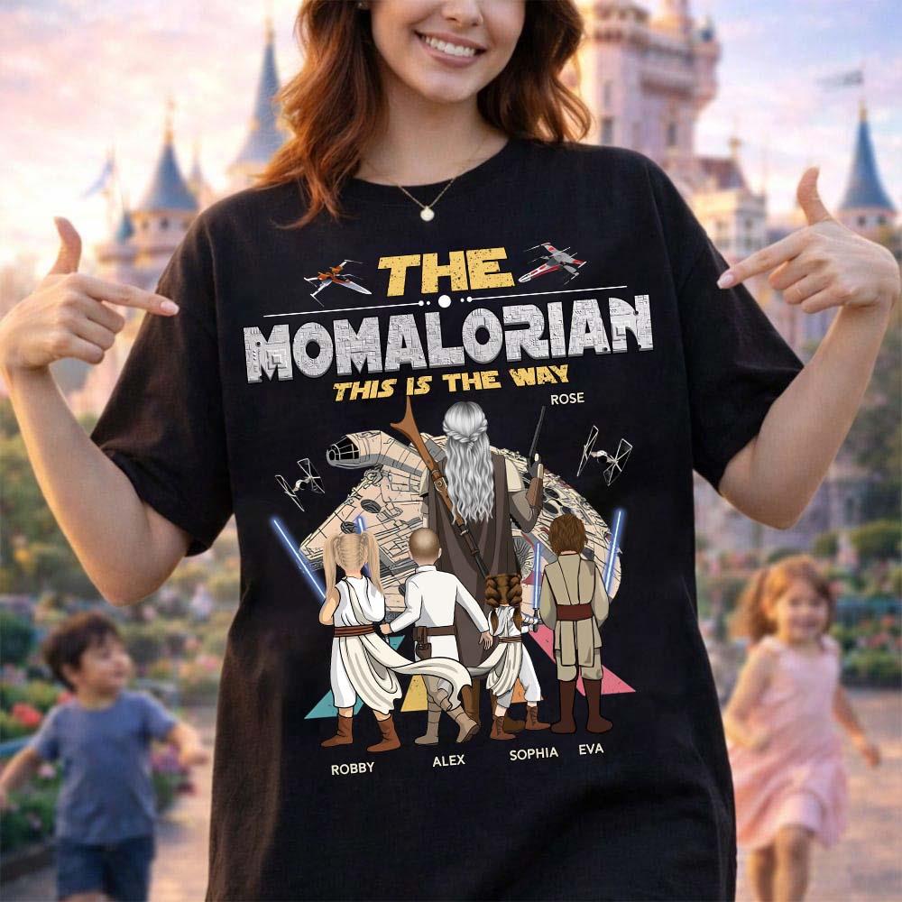The Momalorian This Is The Way - Personalized Shirt - Gift For Mom, Mother's Day T1807 Nh00