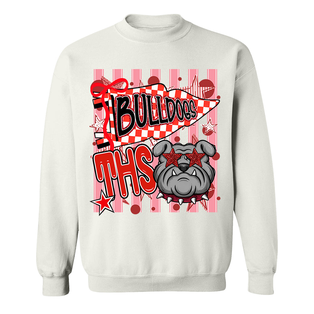 Custom Cheer Team Mascot, Mascot Neon Striped Shirt L0411 Nh00