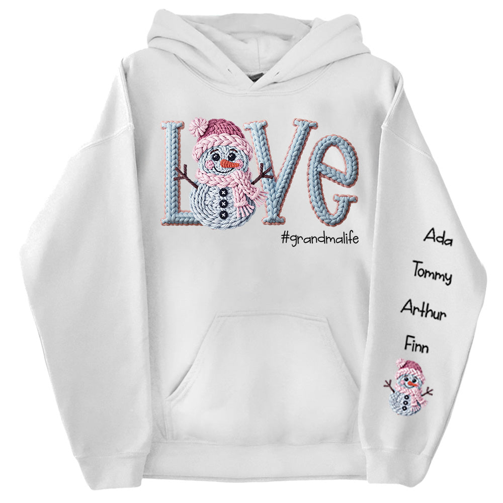 Love Grandmalife - Crochet 2D Shirt For Grandma Christmas NA04 Pt99