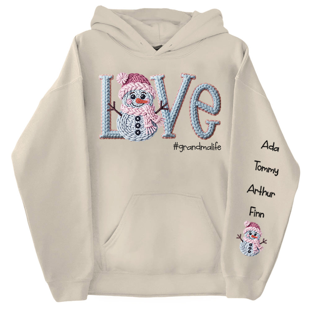 Love Grandmalife - Crochet 2D Shirt For Grandma Christmas NA04 Pt99