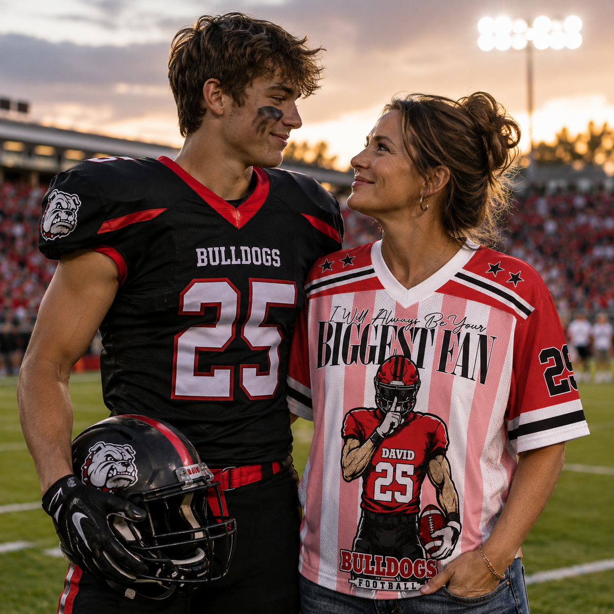 My Heart Is On That Field Custom, Shirt, Football Jersey For Football Mom Grandma Sport Family L0411 Pt99