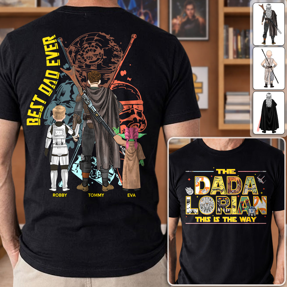 The Dadalorian This Is The Way - Personalized Shirt Custom Nickname With Kids Gift For Dad 2026 T1807 Hv01