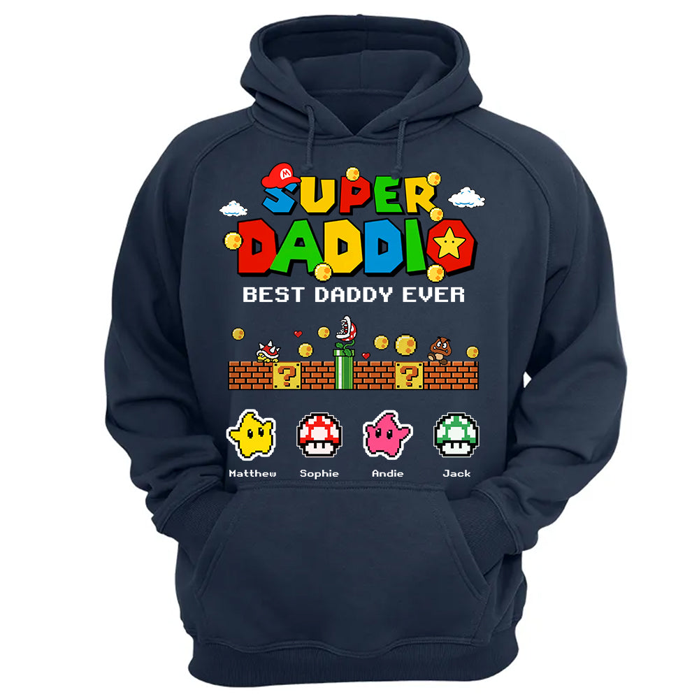 Personalized Super Daddio Shirt, Best Daddy Ever, Gift For Father's Day L0411 Hv01