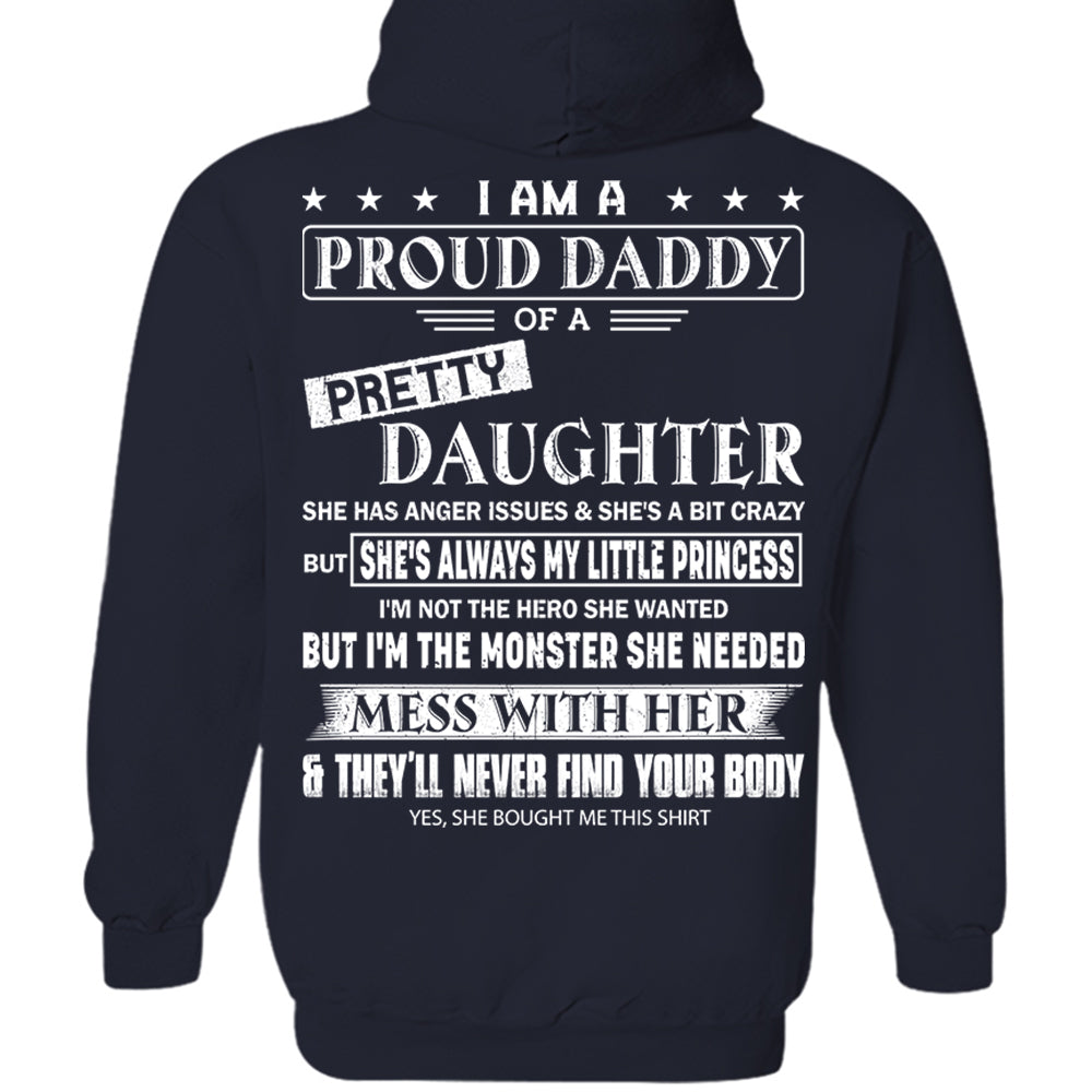 I Am A Proud Daddy Of A Pretty Daughter Shirt Perfect Gift For Dad 2