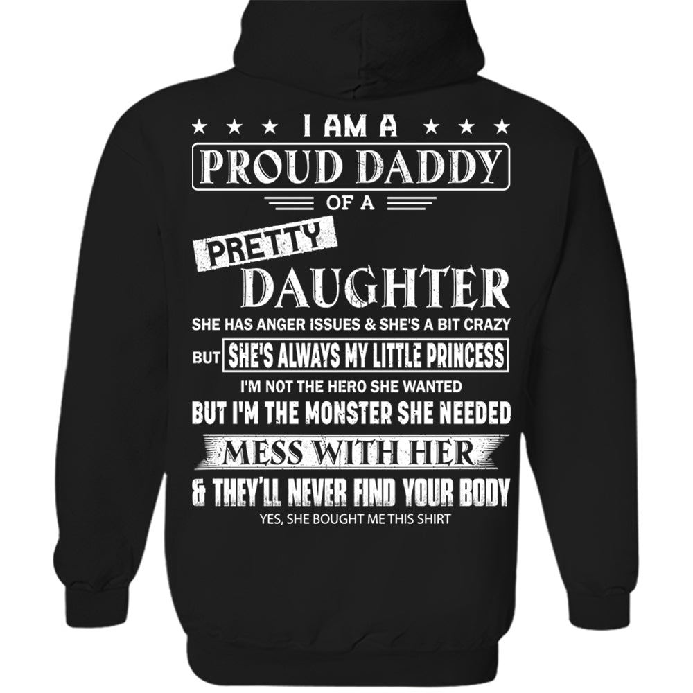I Am A Proud Daddy Of A Pretty Daughter Shirt Perfect Gift For Dad 2