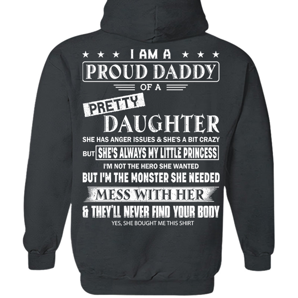 I Am A Proud Daddy Of A Pretty Daughter Shirt Perfect Gift For Dad 2