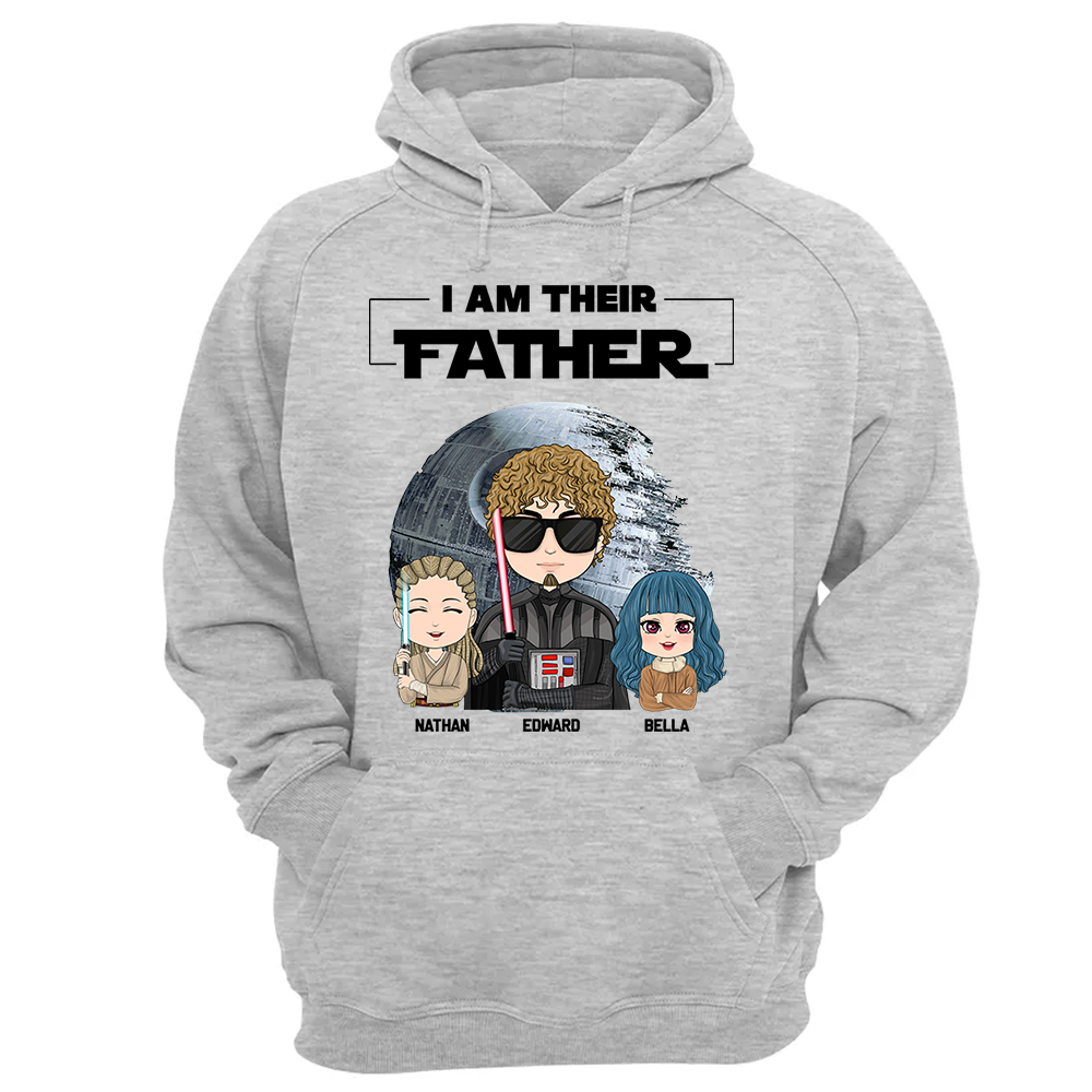 I Am Their Father Personalized Shirt Gift For Dad - Custom Cute Art Nickname With Kids