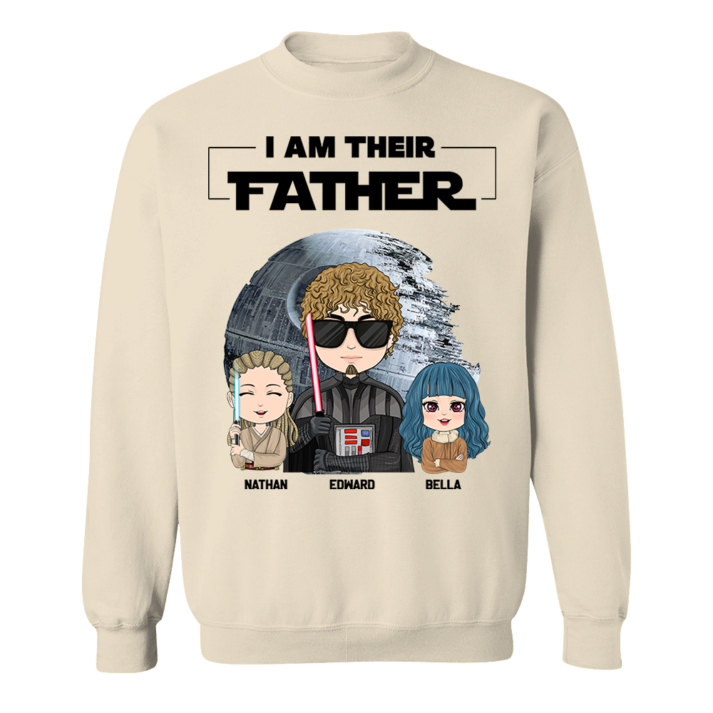 I Am Their Father Personalized Shirt Gift For Dad - Custom Cute Art Nickname With Kids