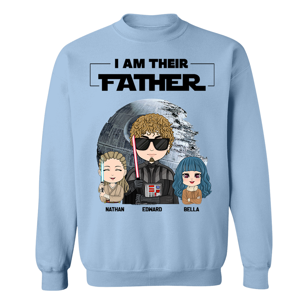 I Am Their Father Personalized Shirt Gift For Dad - Custom Cute Art Nickname With Kids