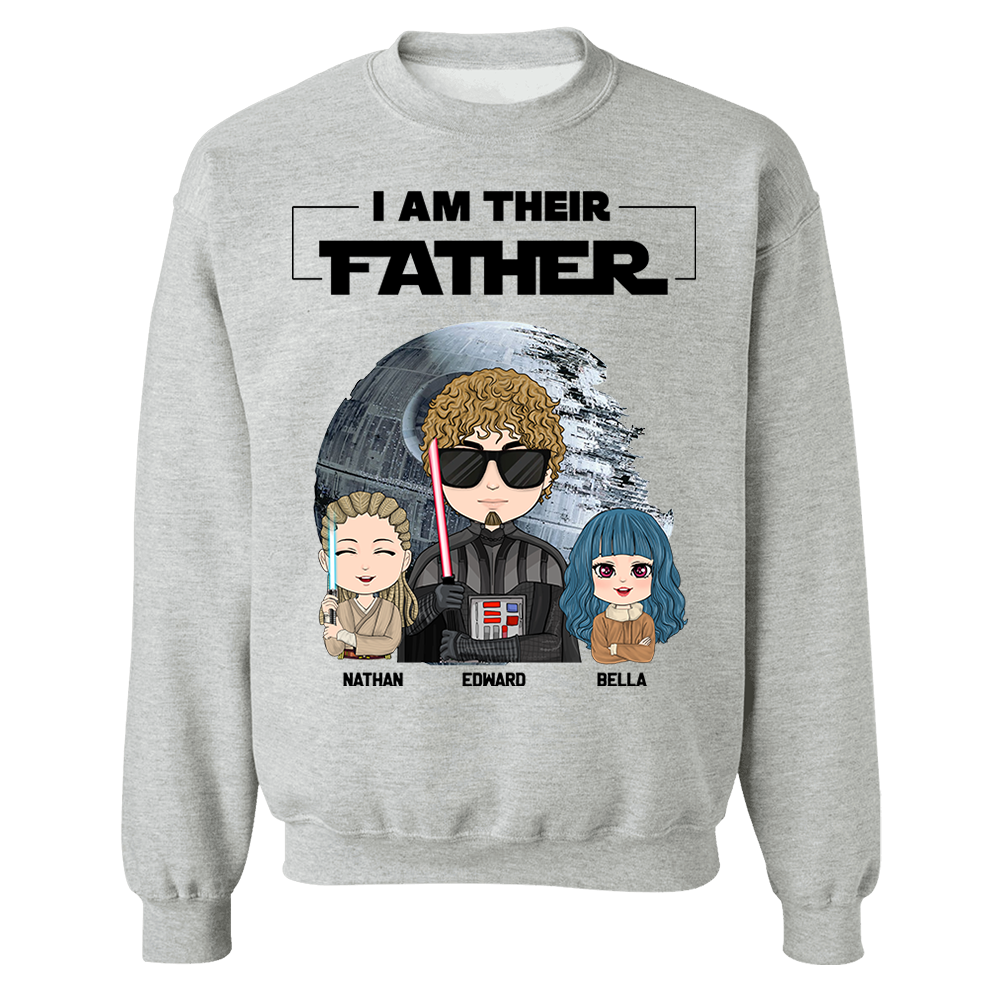 I Am Their Father Personalized Shirt Gift For Dad - Custom Cute Art Nickname With Kids