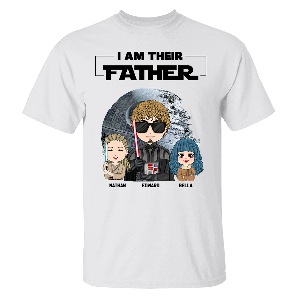 I Am Their Father Personalized Shirt Gift For Dad - Custom Cute Art Nickname With Kids