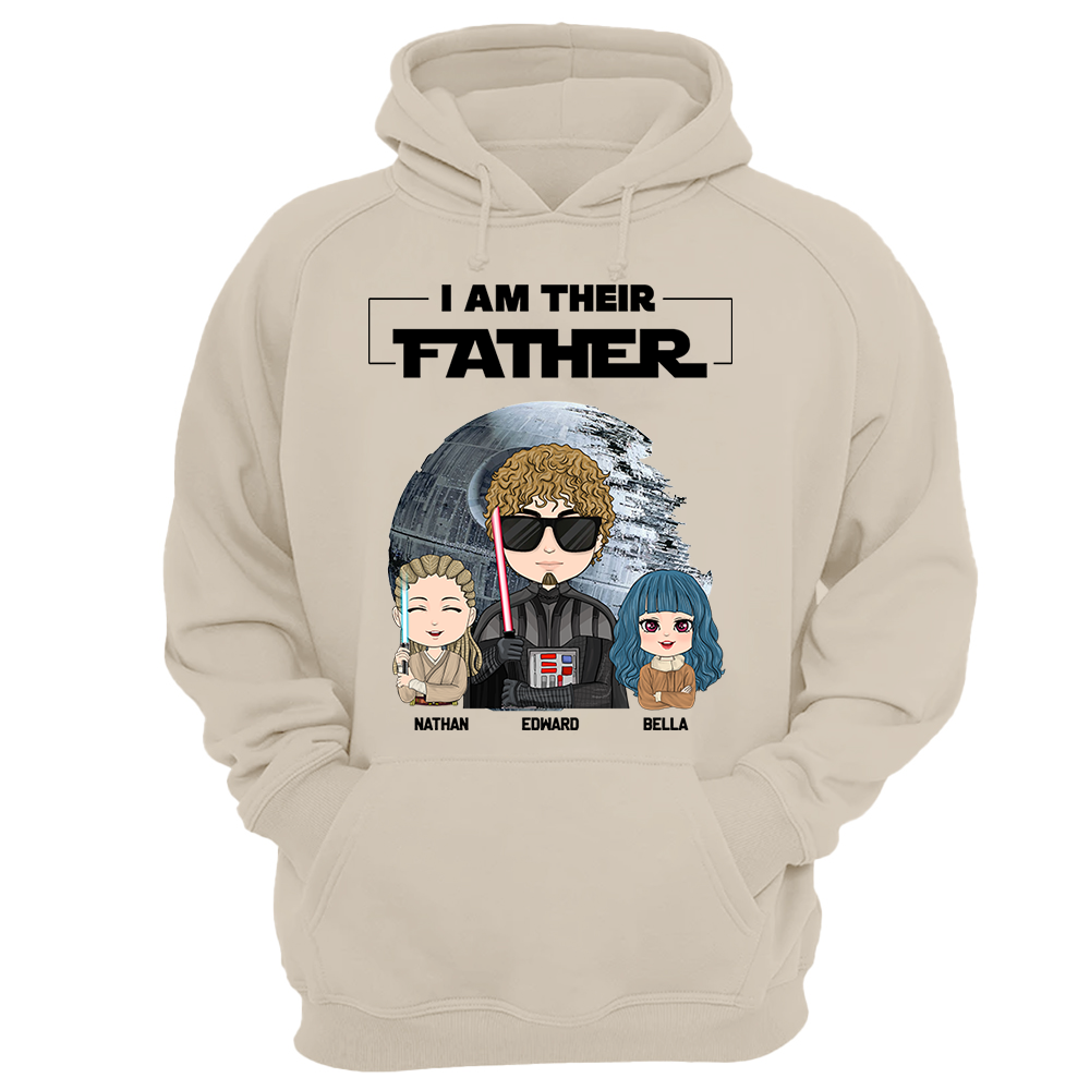 I Am Their Father Personalized Shirt Gift For Dad - Custom Cute Art Nickname With Kids