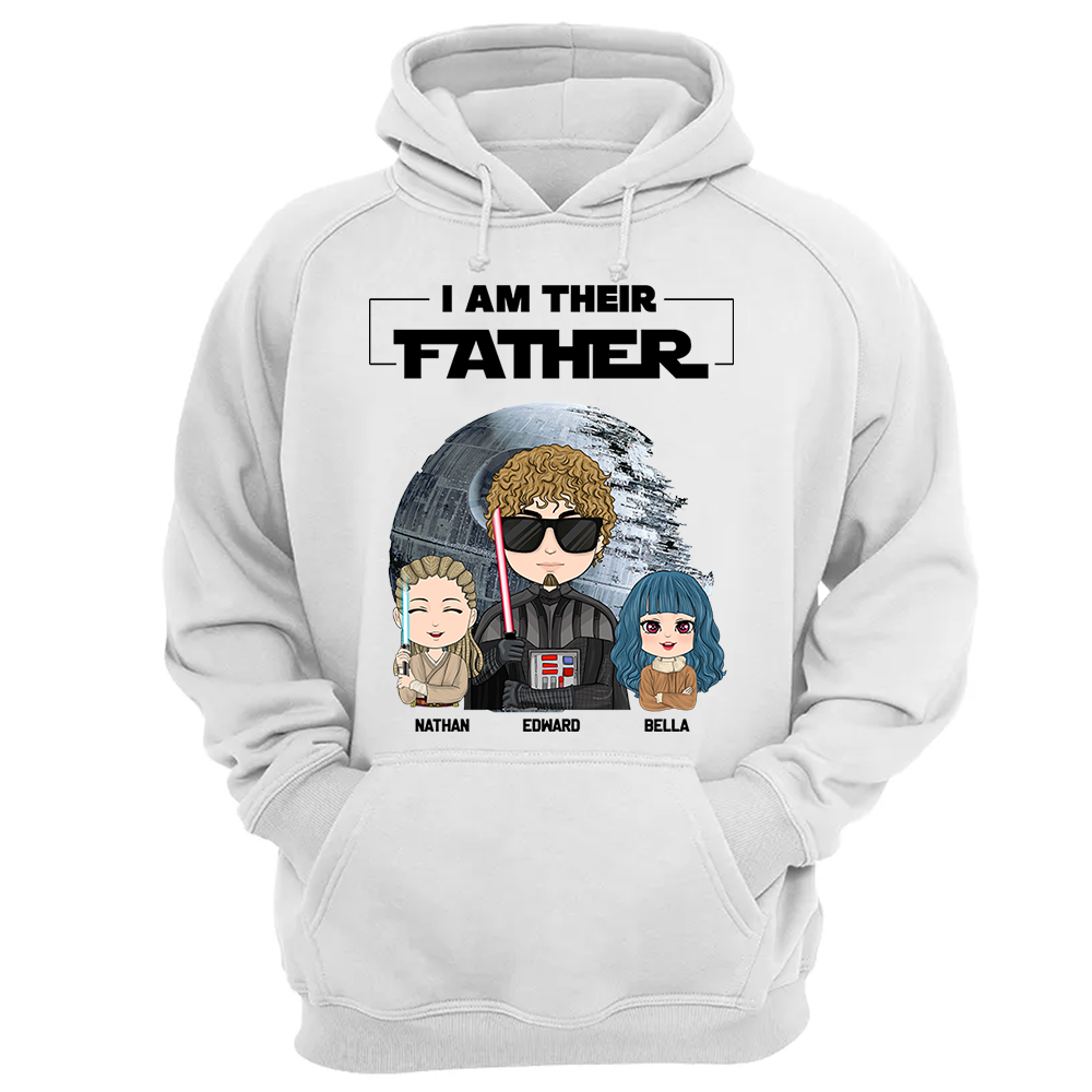 I Am Their Father Personalized Shirt Gift For Dad - Custom Cute Art Nickname With Kids