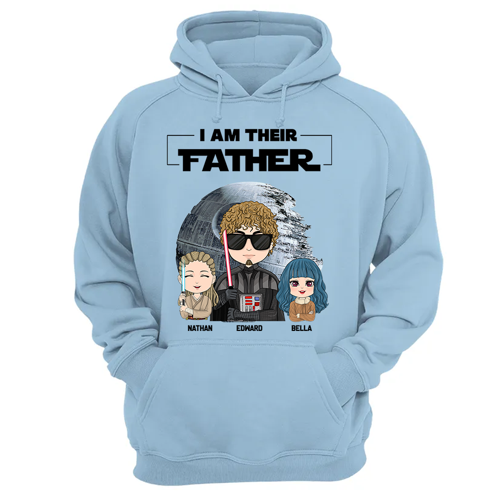 I Am Their Father Personalized Shirt Gift For Dad - Custom Cute Art Nickname With Kids