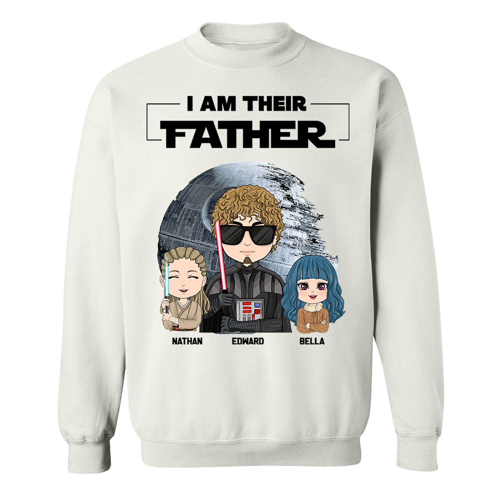 I Am Their Father Personalized Shirt Gift For Dad - Custom Cute Art Nickname With Kids