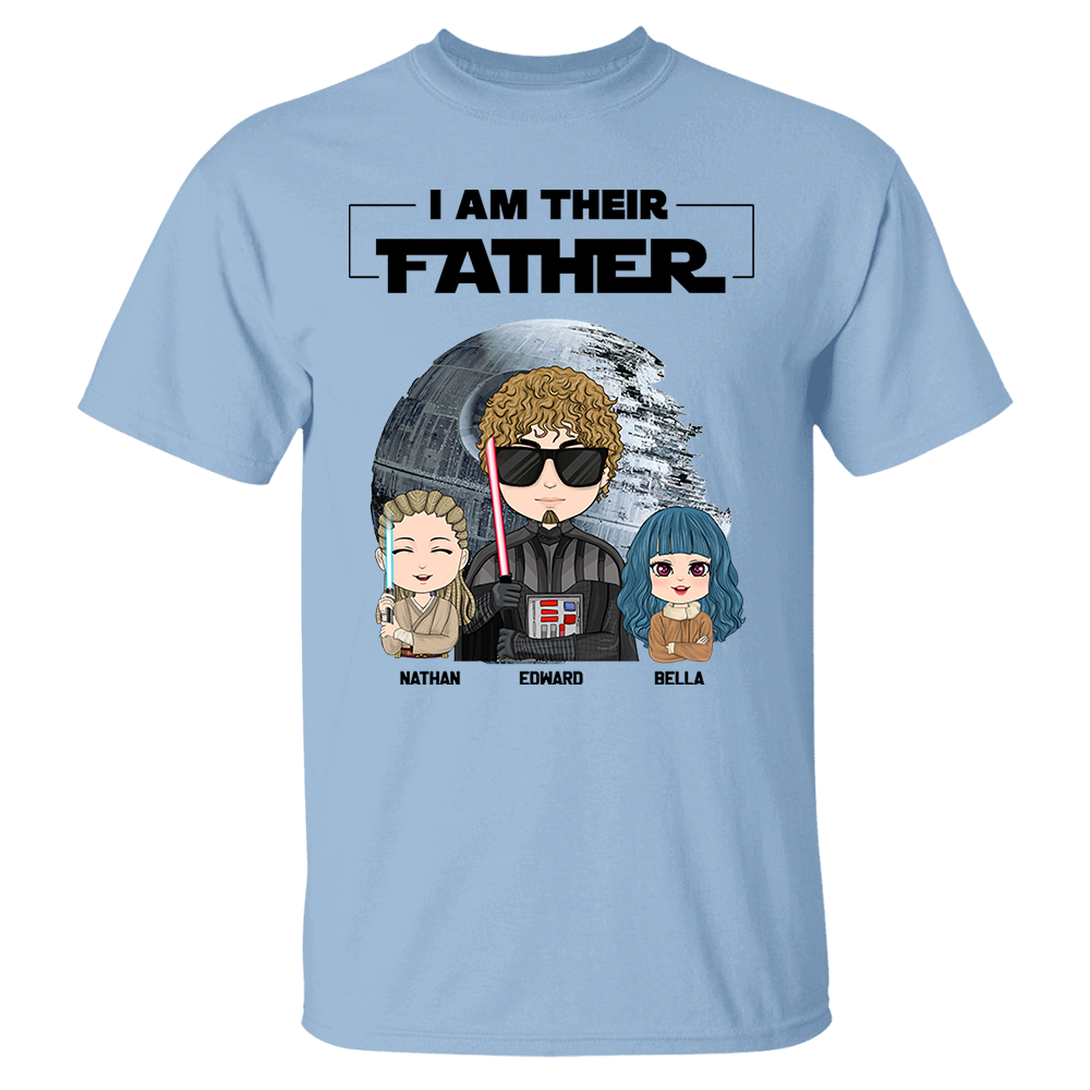 I Am Their Father Personalized Shirt Gift For Dad - Custom Cute Art Nickname With Kids