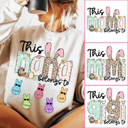 This NaNa belong to, Personalized Grandma Peeps Easter Shirt, Custom Grandma And Kids T1807 VH01