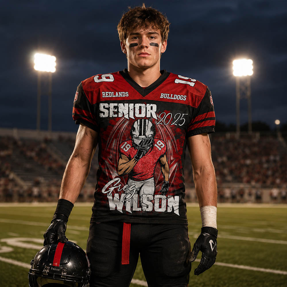 Custom Photo Football Jersey Shirt For Football Family GameDay Shirt