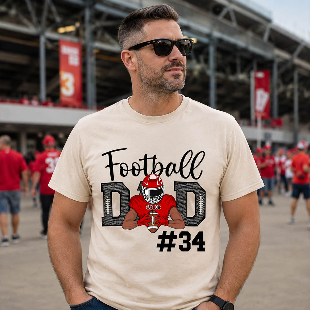 American Football Mom Team Shirt - Personalized Football Mom Shirts