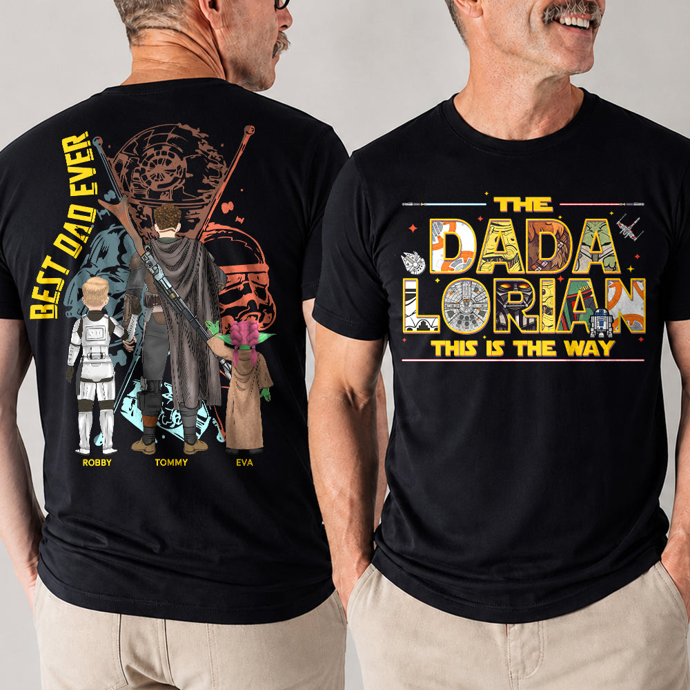 The Dadalorian This Is The Way - Personalized Shirt Custom Nickname With Kids Gift For Dad 2026 T1807 Hv01