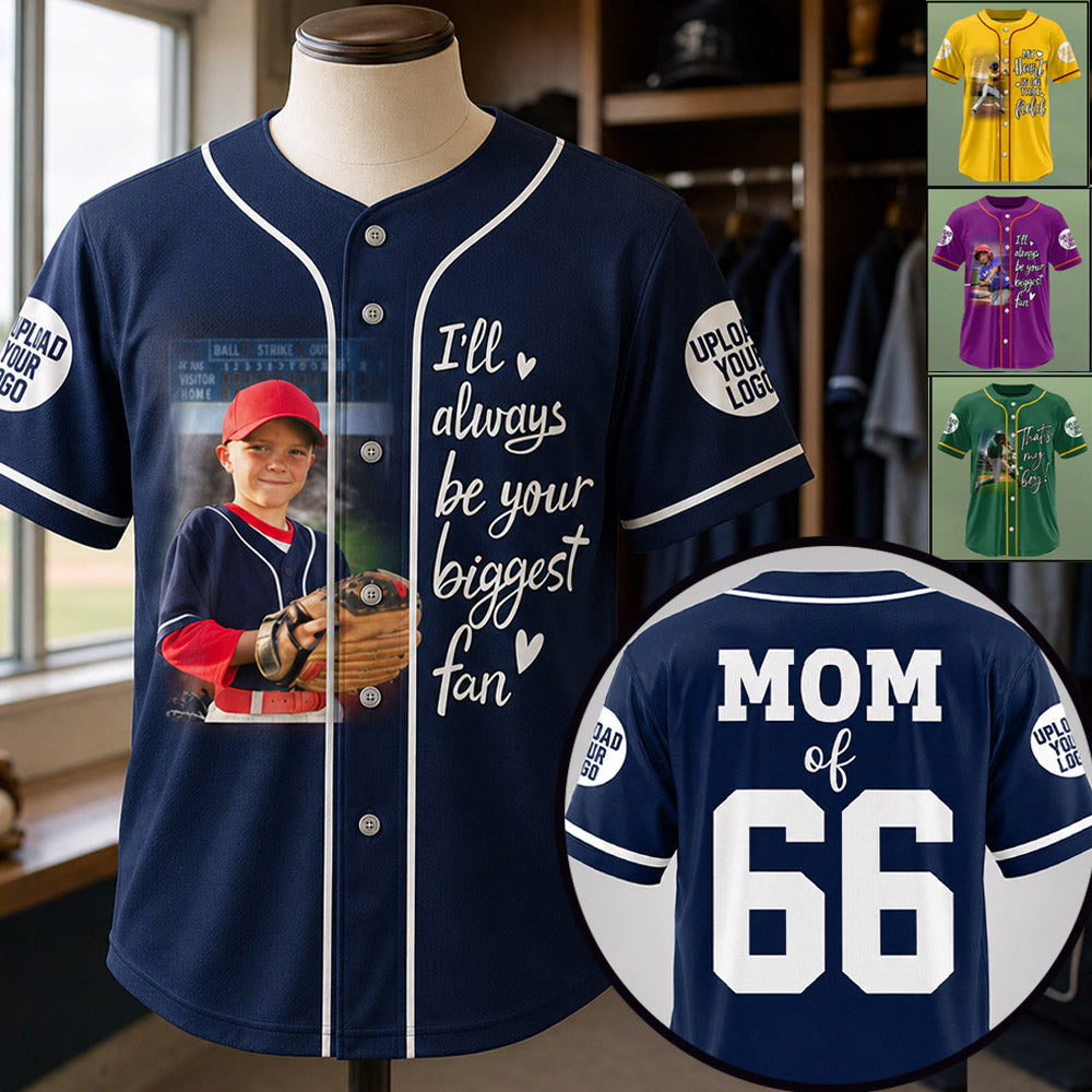 Custom Photo Baseball Game Day Baseball Jersey Gift For Baseball Lovers - Personalized Gift For Baseball Player K1702