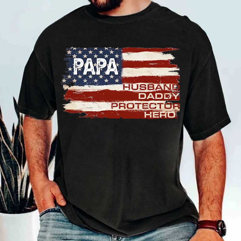 Proud To Be American, Personalized Shirt For Dad
