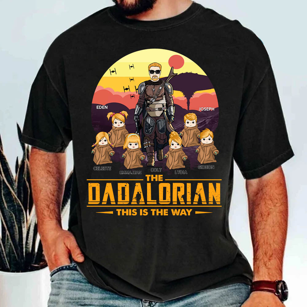 Tatooine Sunset The Dadalorian This Is The Way Personalized Shirt New Gift For Dad, Gift For Him