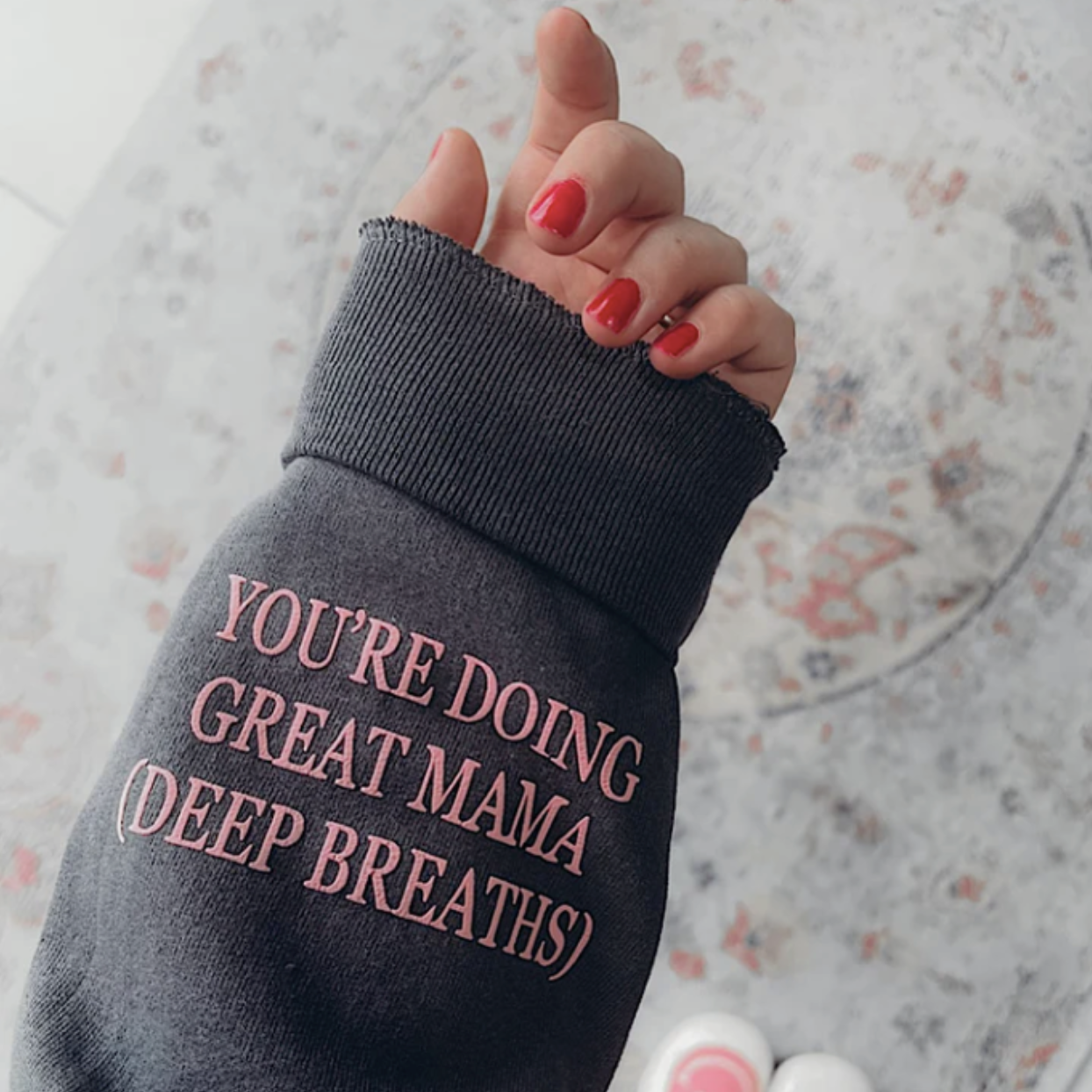 You're Doing Great Mama Deep Breaths - In My Mom Era Sweatshirt