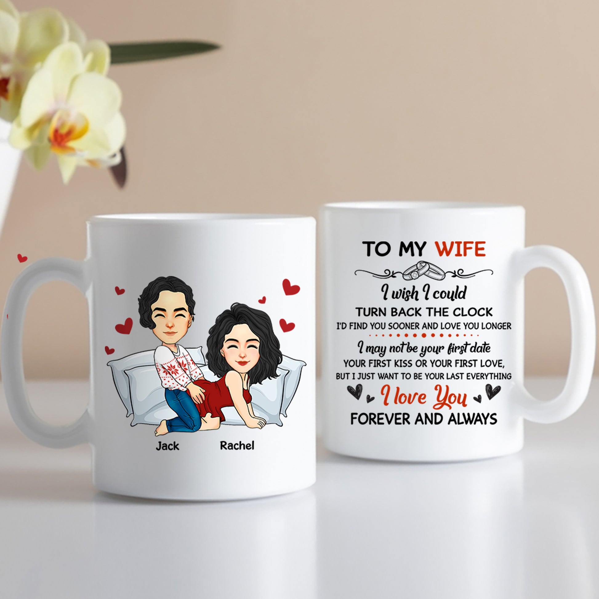 To My Husband I Wish I Could Turn Back the Clock Street - Personalized Mug For Couple Tu20