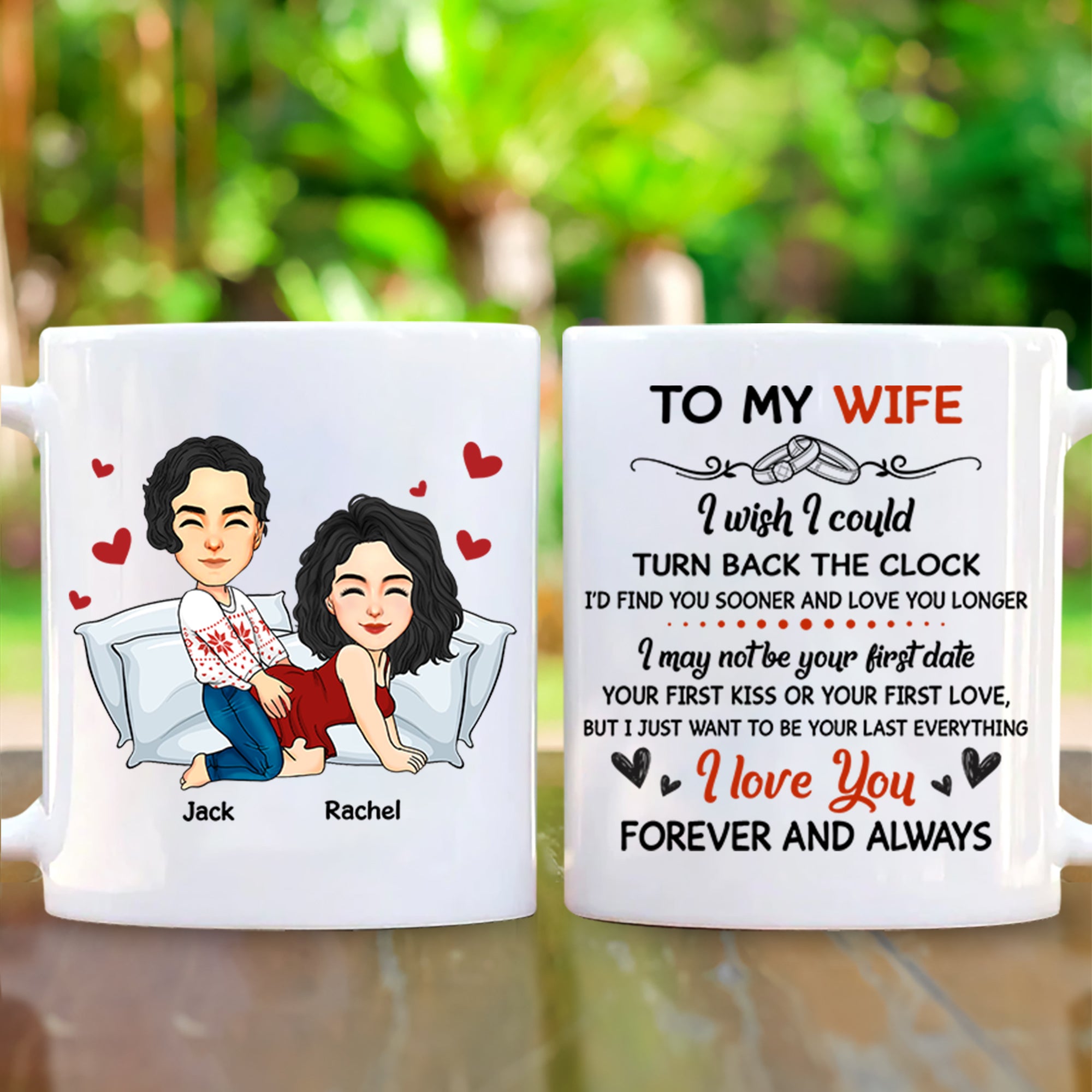 To My Husband I Wish I Could Turn Back the Clock Street - Personalized Mug For Couple Tu20