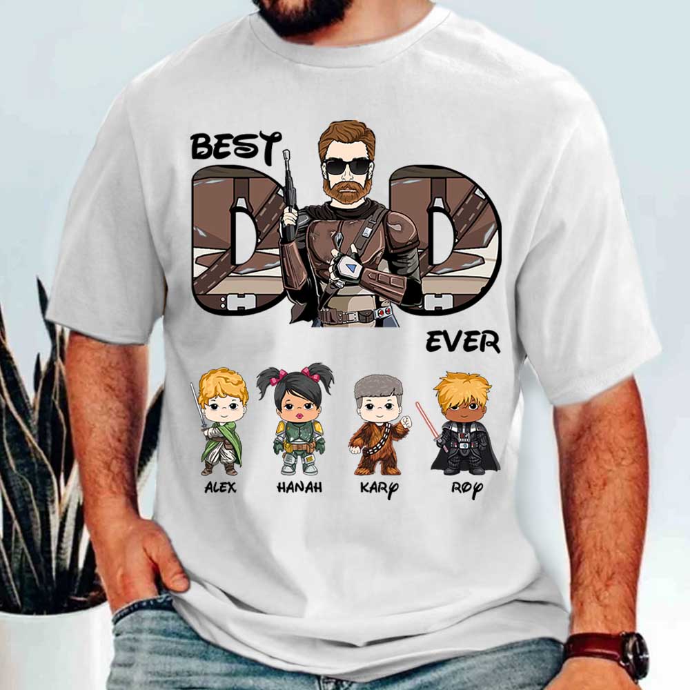 Best Dad Ever Personalized Shirt Gift For Dad